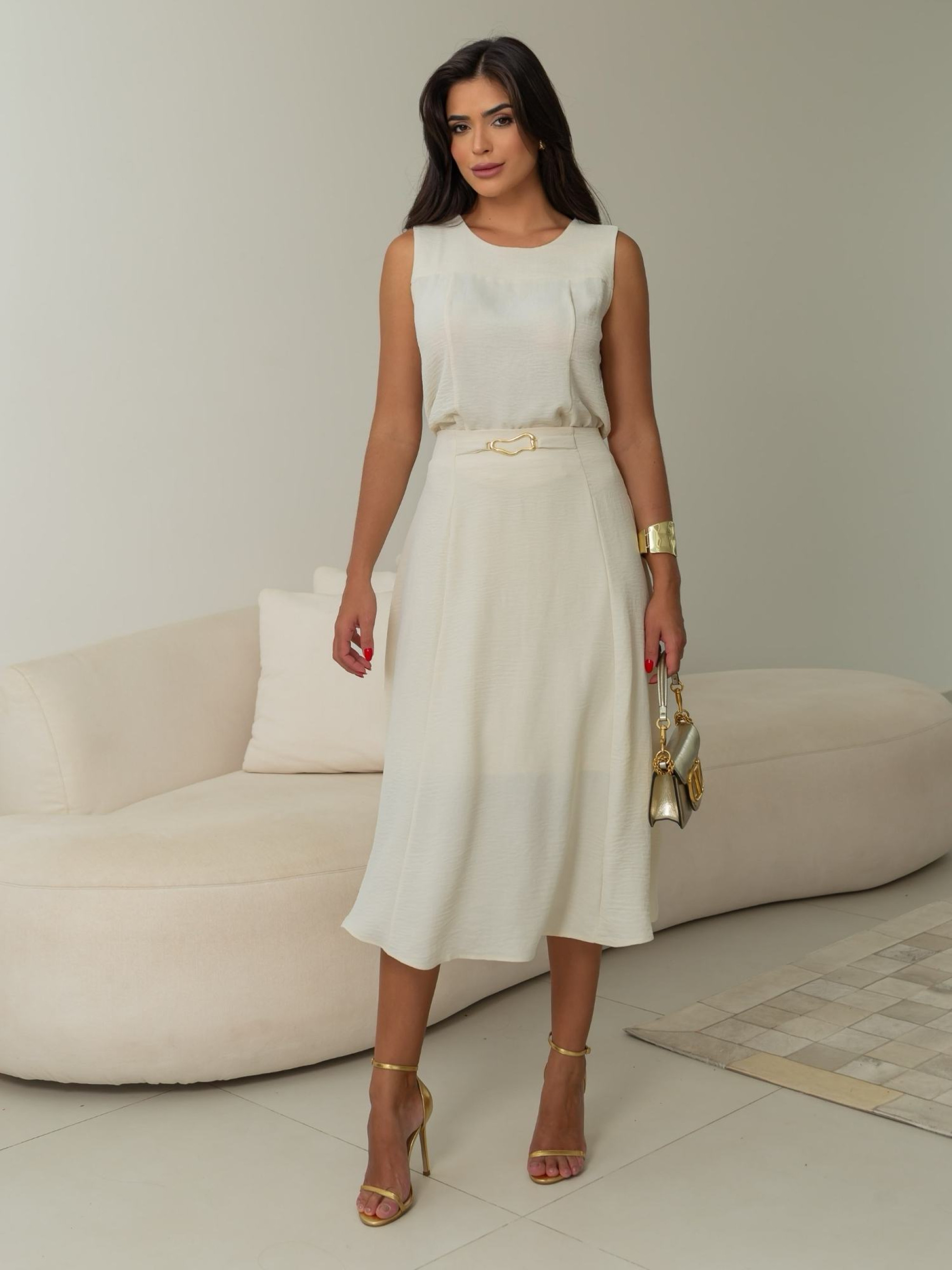 Conjunto Maristela Liso Vanilla