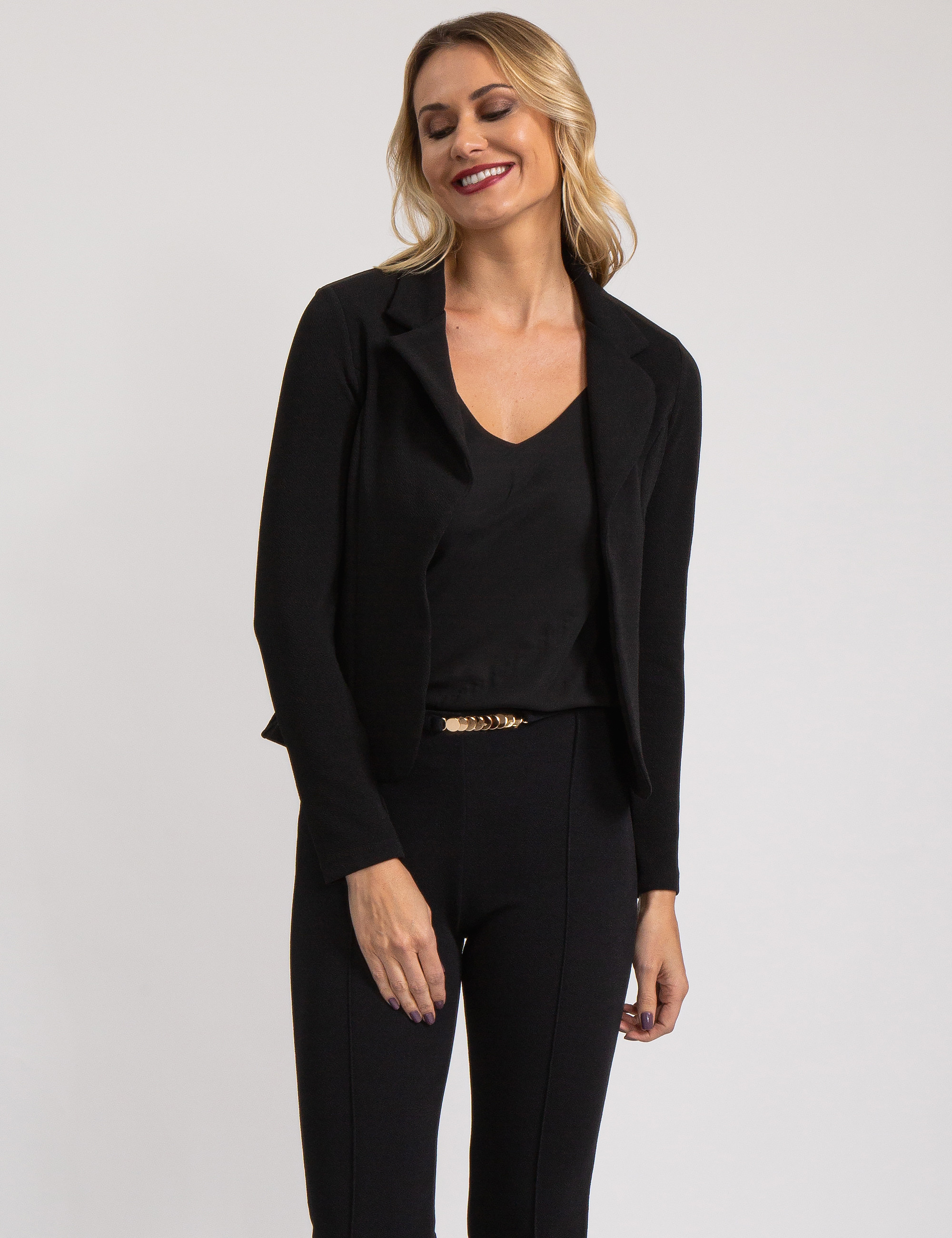 Blazer Natalia Liso Preto