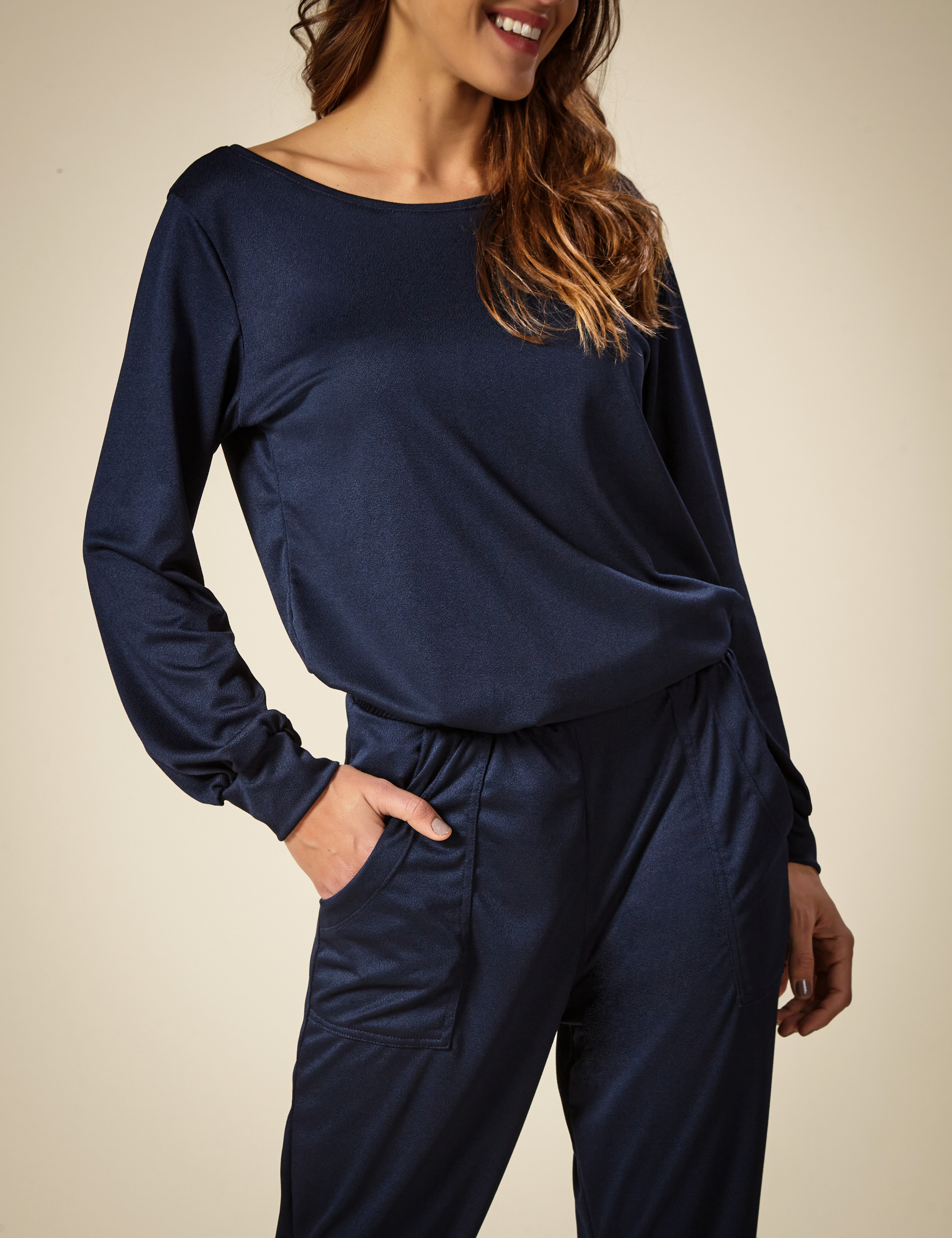 Conjunto Cristina Liso Marinho