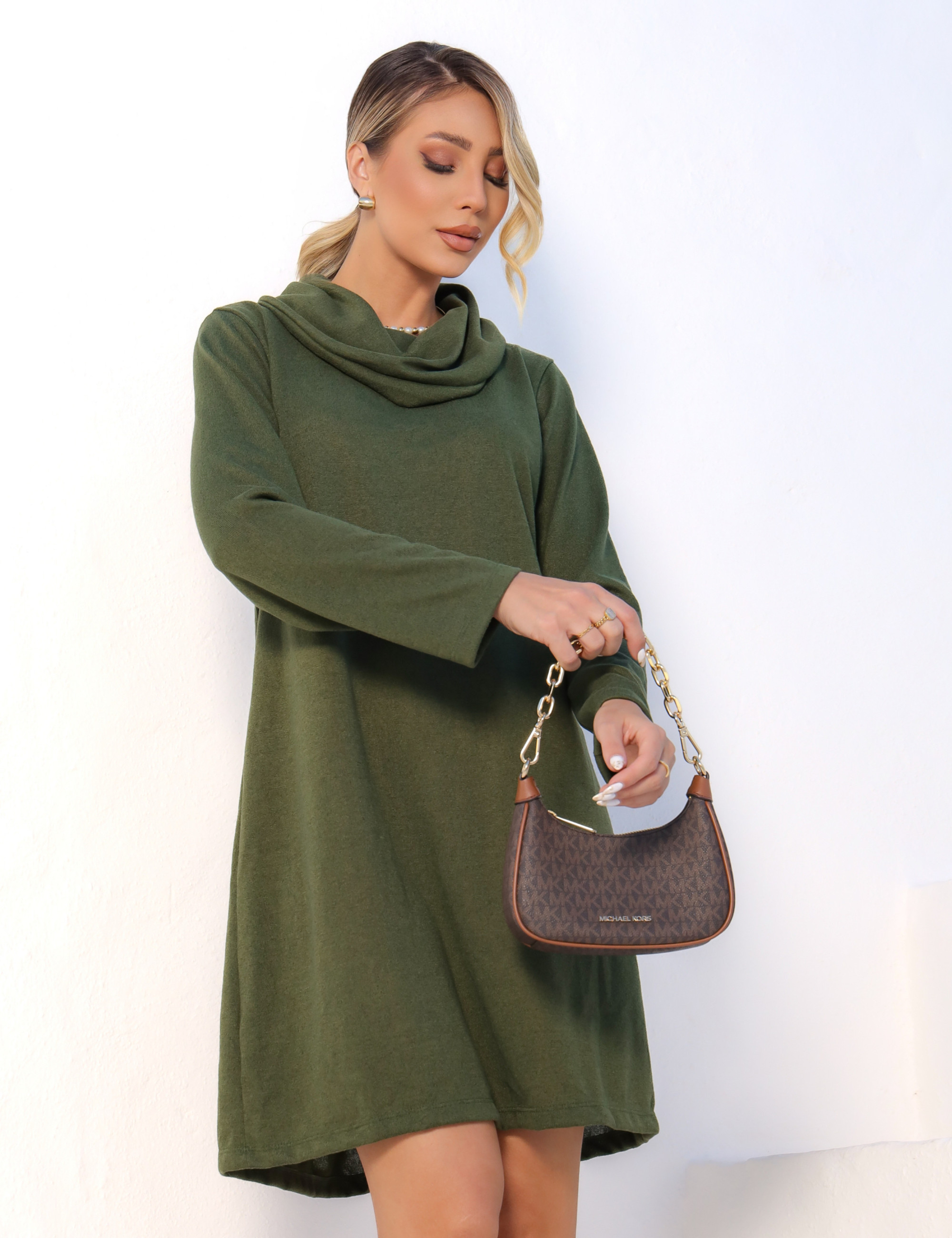Vestido Cassie Verde Musgo
