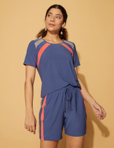 Conjunto Alice Liso Azul