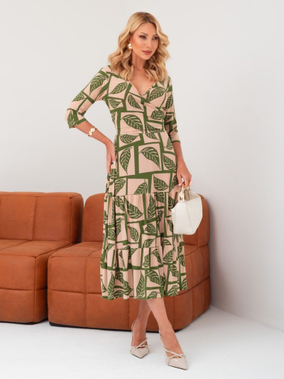 Vestido Juliana Folha Verde