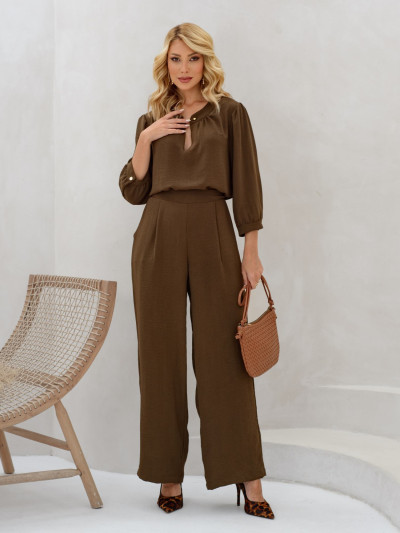 Conjunto Roberta Liso Marrom
