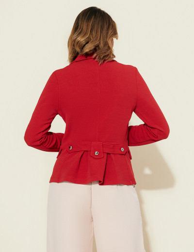 Blazer Mayara Liso Vermelho