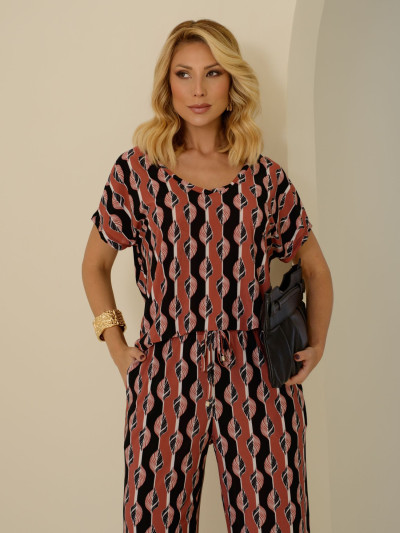 Conjunto Creusa Folha Terracota