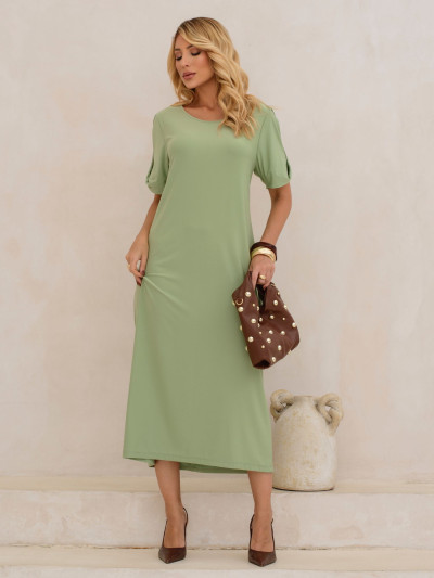 Vestido Sarah Liso Verde