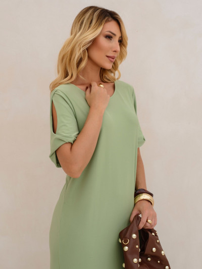 Vestido Sarah Liso Verde