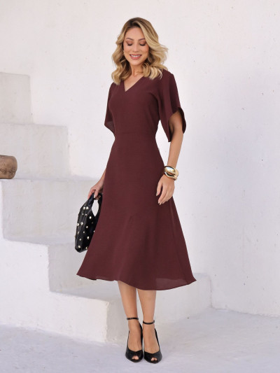 Vestido Michele Liso Mocha