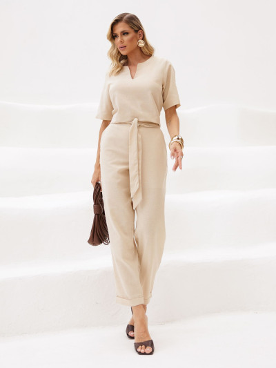 Conjunto Renata Linho Areia