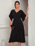 Vestido Michele Liso Preto