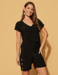 Conjunto Giovanna Liso Preto