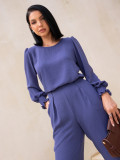 Conjunto Scarlett Liso Azul