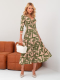Vestido Juliana Folha Verde