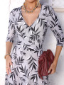 Vestido Stella Folhagem Preto 