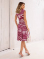 Vestido Kate Listrado Vinho