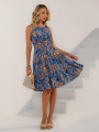 Vestido Analice Folha Laranja