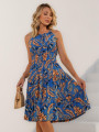 Vestido Analice Folha Laranja