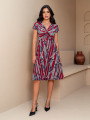 Vestido Graciela Listrado Marsala
