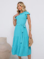 Vestido Lucy Liso Acqua