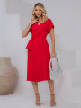 Vestido Clarissa Liso Vermelho