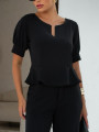 Conjunto Marina Liso Preto