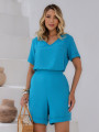 Conjunto Giulia Liso Turquesa