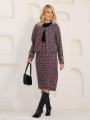 Conjunto Sabrina Tweed Marsala