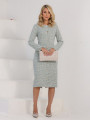  Vestido Aline Tweed Verde