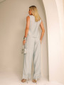 Conjunto Alexa Liso Cinza