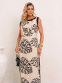Vestido Agatha Folhagem Preto