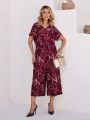 Conjunto Flaviane Folhagem Cabernet
