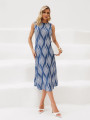 Vestido Astrid Ondular Azul
