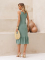 Vestido Mayra Liso Verde