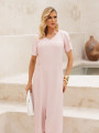 Vestido Marisol Liso Rosê