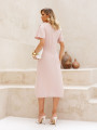 Vestido Marisol Liso Rosê