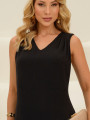 Vestido Rebeca Liso Preto