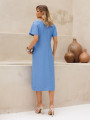 Vestido Marisol Liso Azul