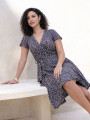 Vestido Vera Animal Cinza