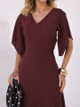 Vestido Michele Liso Mocha