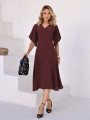 Vestido Michele Liso Mocha