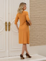 Vestido Leda Liso Mostarda