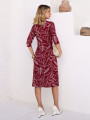 Vestido Valentina Folhagem Cherry
