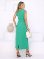 Vestido Salete Liso Jade