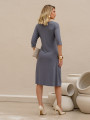Vestido Leda Liso Cinza