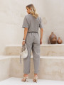 Conjunto Renata Linho Cinza