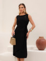 Vestido Suzana Liso Preto