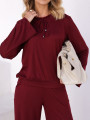 Conjunto Ariane Suede Cabernet