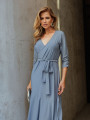 Vestido Mariele Liso Acqua Gray