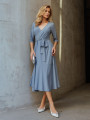 Vestido Mariele Liso Acqua Gray