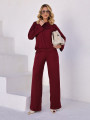 Conjunto Ariane Suede Cabernet